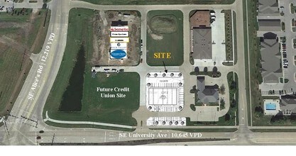 1165 SE University Ave, Waukee, IA - aerial  map view