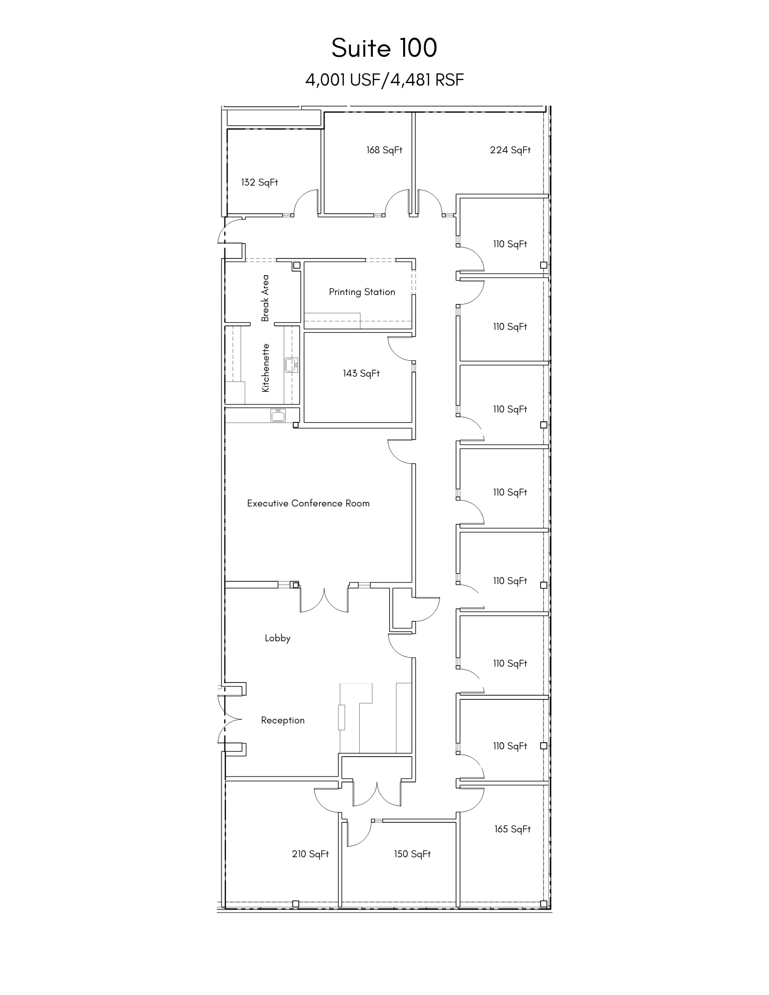 805 Oakwood Dr, Rochester, MI for lease Floor Plan- Image 1 of 2