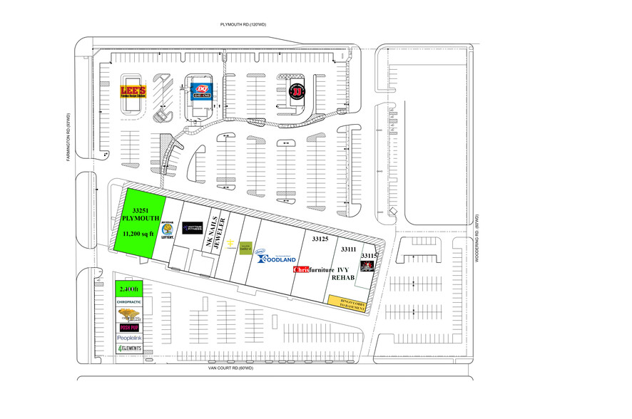 33111-33251 Plymouth Rd, Livonia, MI for lease - Site Plan - Image 2 of 10