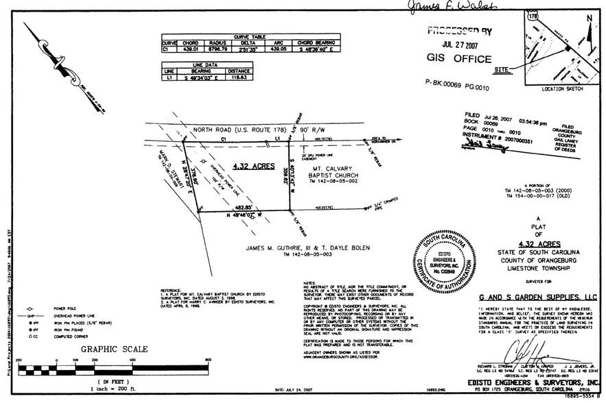 North Road, Orangeburg, SC for sale - Building Photo - Image 2 of 4