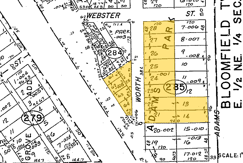 34100 Woodward Ave, Birmingham, MI for lease - Plat Map - Image 2 of 16