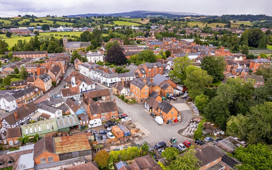15 Market St, Tenbury Wells for sale - Aerial - Image 3 of 4