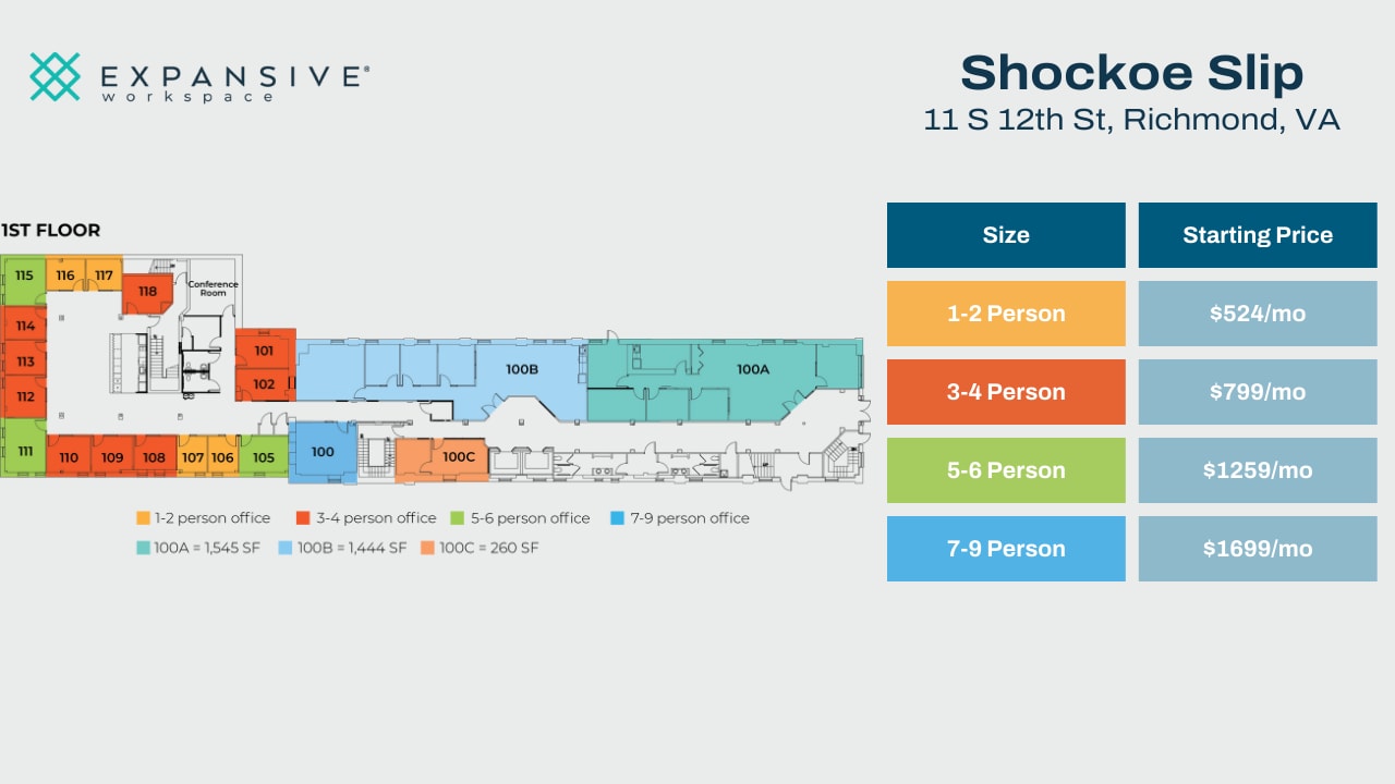 11 S 12th St, Richmond, VA for lease Floor Plan- Image 1 of 4