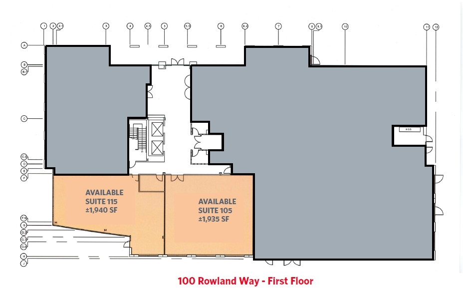 100 Rowland Way, Novato, CA for lease Floor Plan- Image 1 of 1