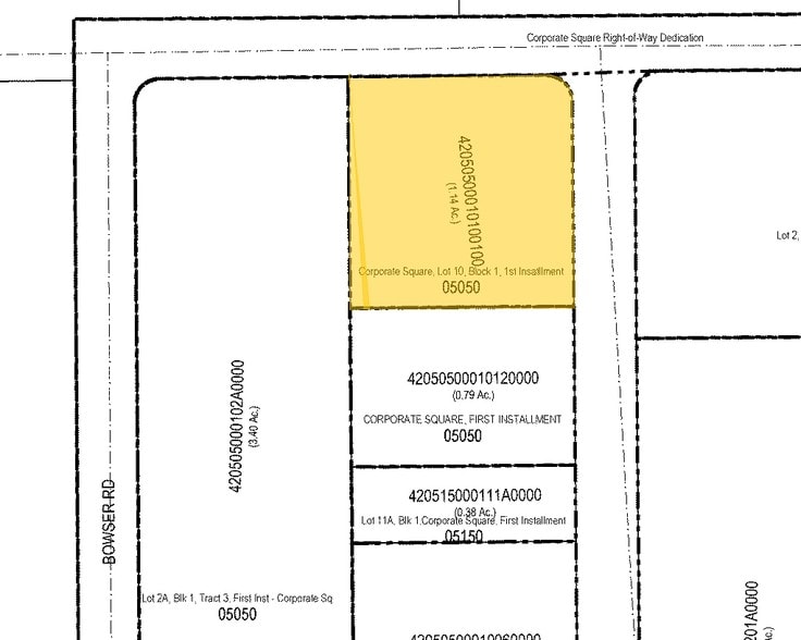 800 Security Row, Richardson, TX for lease - Plat Map - Image 2 of 4