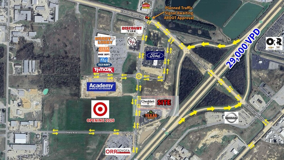 Janet Dr & Beebe Capps Expressway, Searcy, AR for sale - Building Photo - Image 3 of 3