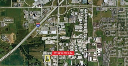 19935 W 157th St, Olathe, KS - AERIAL  map view