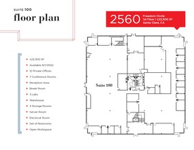 2518 Mission College Blvd, Santa Clara, CA for lease Floor Plan- Image 1 of 1