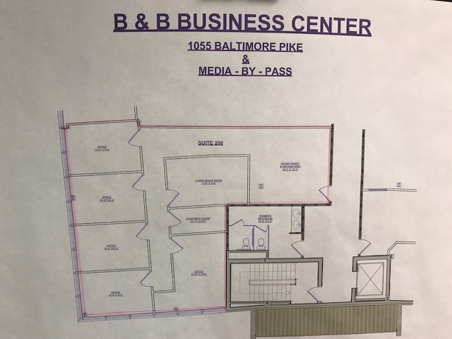 1055 E Baltimore Pike, Media, PA for sale Floor Plan- Image 1 of 3