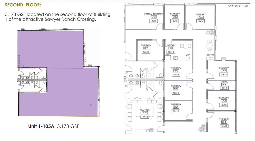 13341 W Highway 290, Austin, TX 78737 - Unit 105A -  - Floor Plan - Image 1 of 1