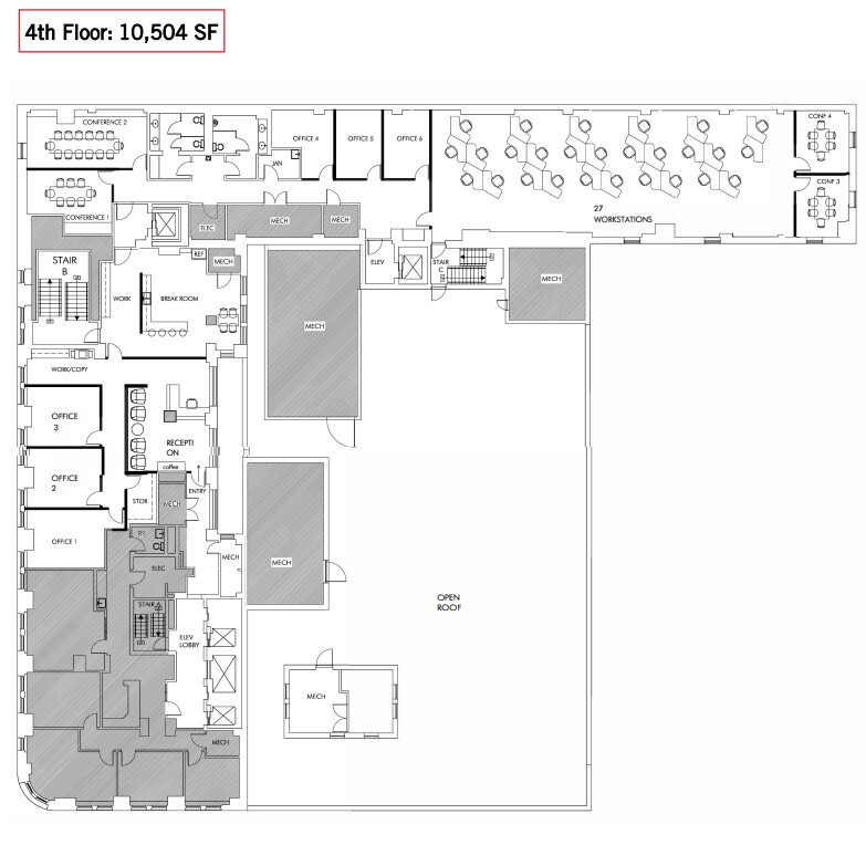 17 N 20th St, Birmingham, AL for lease Floor Plan- Image 1 of 2