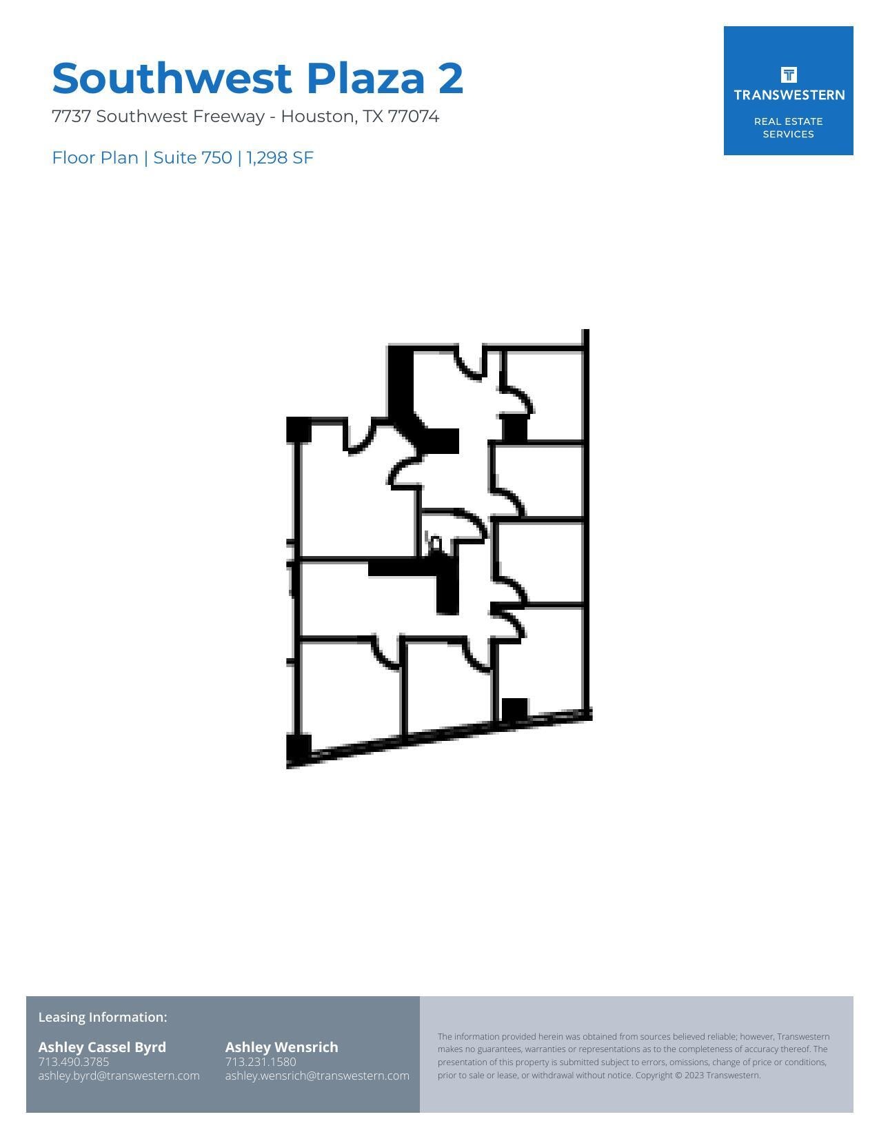 7737 Southwest Fwy, Houston, TX for lease Floor Plan- Image 1 of 1