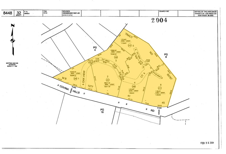 20717 Covina Hills Rd, Covina, CA for sale - Plat Map - Image 2 of 3