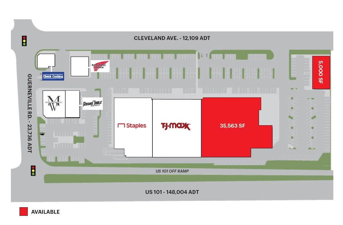 2230 Cleveland Ave, Santa Rosa, CA for lease Site Plan- Image 1 of 1