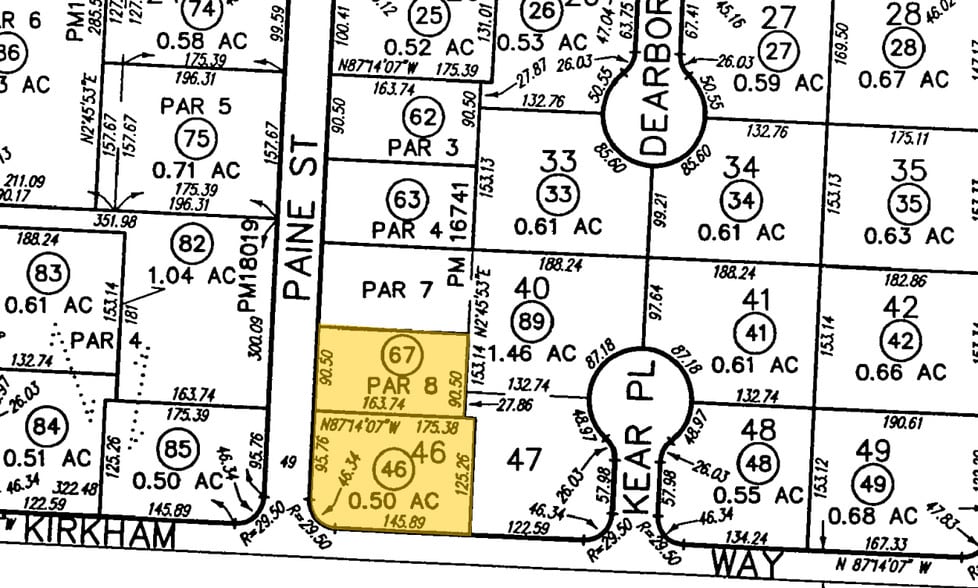 12115 Paine St, Poway, CA for sale - Plat Map - Image 2 of 7