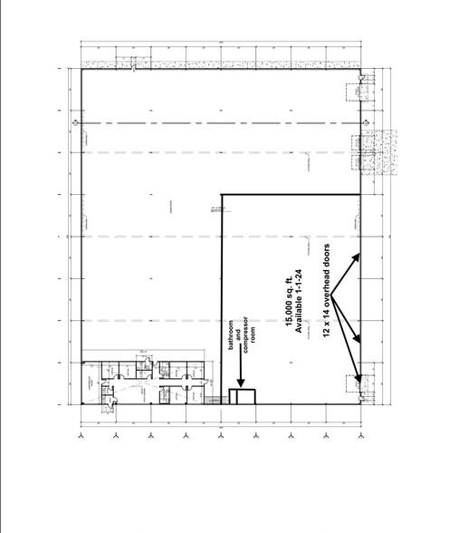 2443 Salzburg Rd, Freeland, MI for lease - Floor Plan - Image 1 of 2