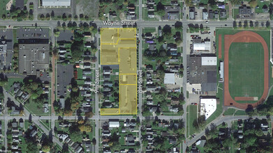 921 Wayne St, Olean, NY - aerial  map view