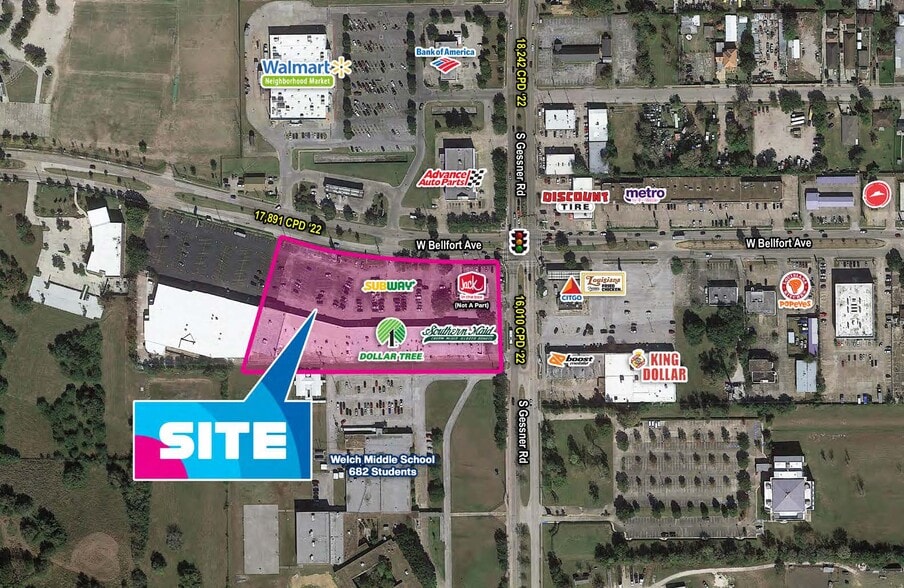 8705 W Bellfort Ave, Houston, TX for lease - Aerial - Image 3 of 24