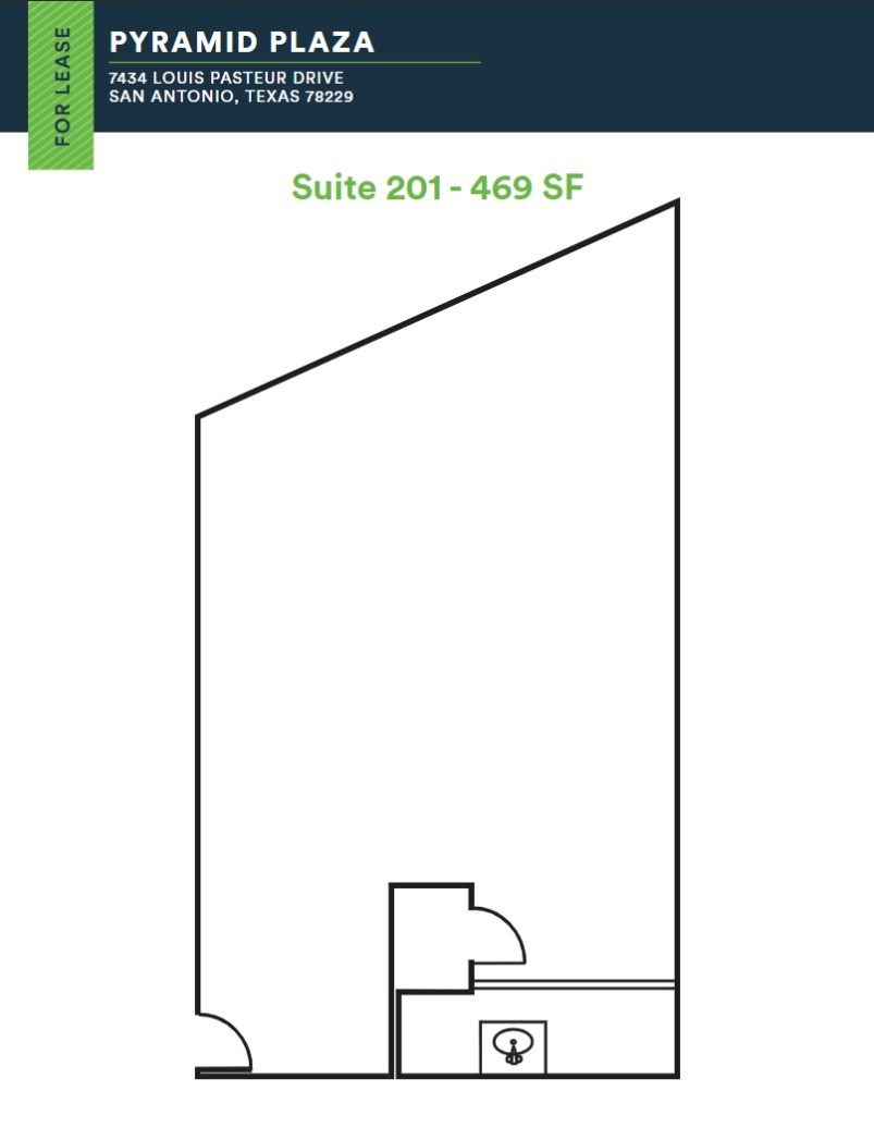 7434 Louis Pasteur Dr, San Antonio, TX for lease Floor Plan- Image 1 of 1