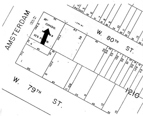 180 W 80th St, New York, NY for sale - Plat Map - Image 1 of 1