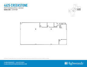 4601 Creekstone Dr, Durham, NC for lease Floor Plan- Image 1 of 1