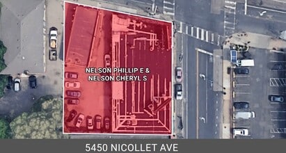 5450-5460 Nicollet Ave, Minneapolis, MN - Aerial map view