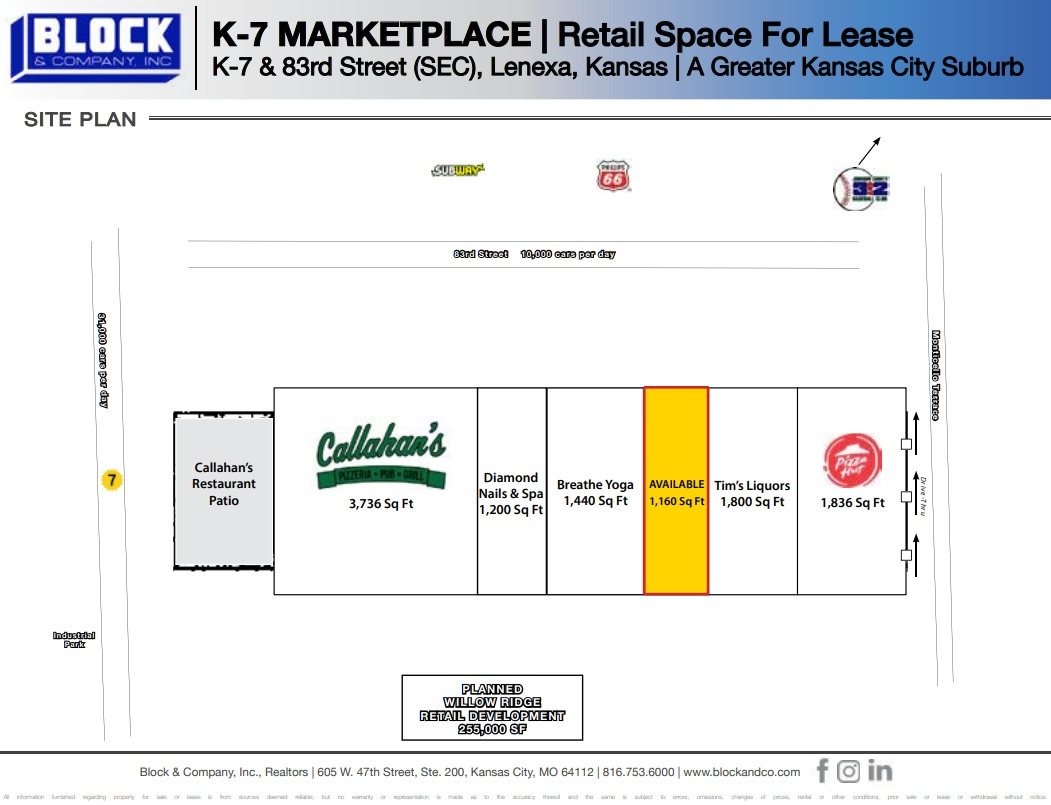 22901-22917 W 83rd St, Lenexa, KS for lease Site Plan- Image 1 of 1