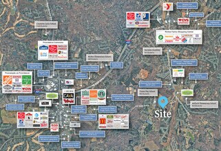 3809 Matthews Weddington Rd, Matthews, NC - AERIAL map view