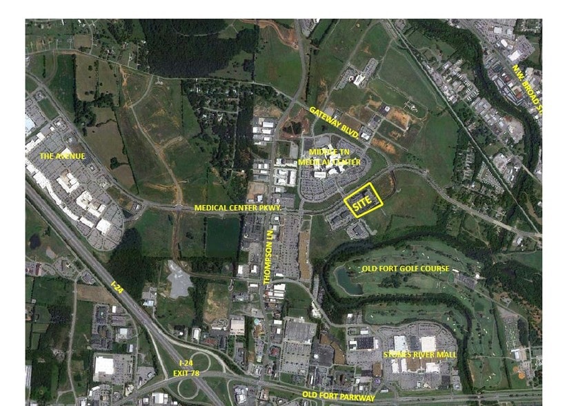 1639 Medical Center Pky, Murfreesboro, TN for lease - Aerial - Image 3 of 18