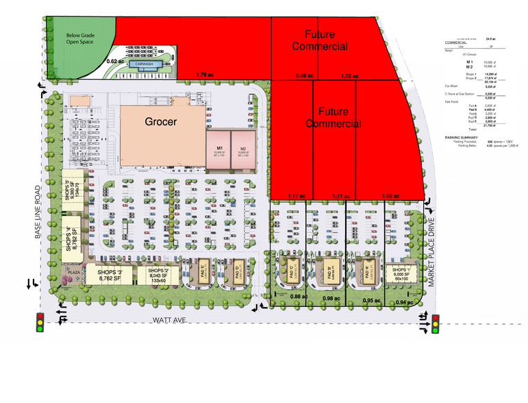 Base Line Rd, Roseville, CA for lease - Site Plan - Image 1 of 1