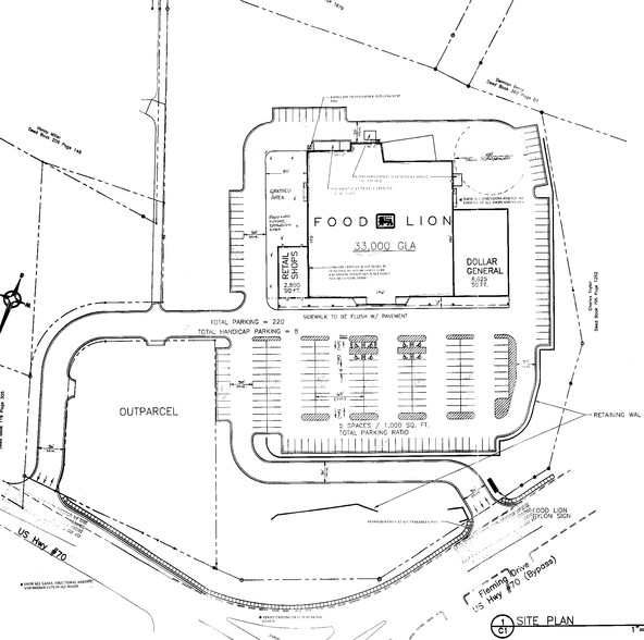 1610-1620 Highway 70, Morganton, NC for lease - Plat Map - Image 2 of 2