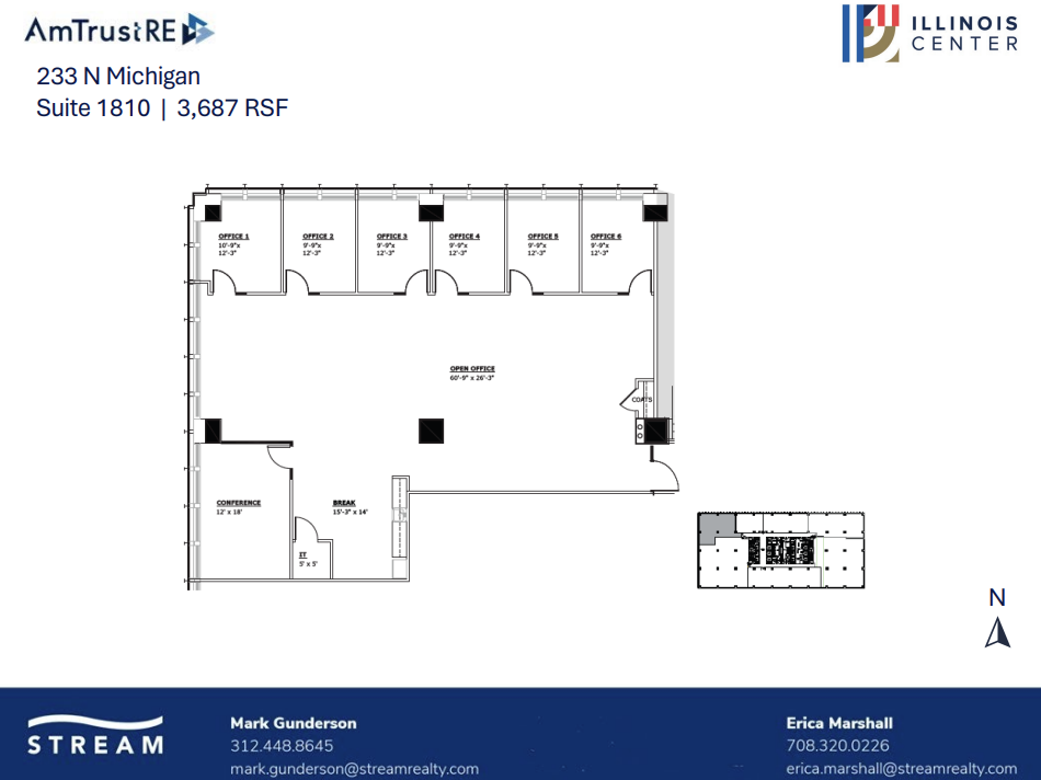 233 N Michigan Ave, Chicago, IL for lease Floor Plan- Image 1 of 1