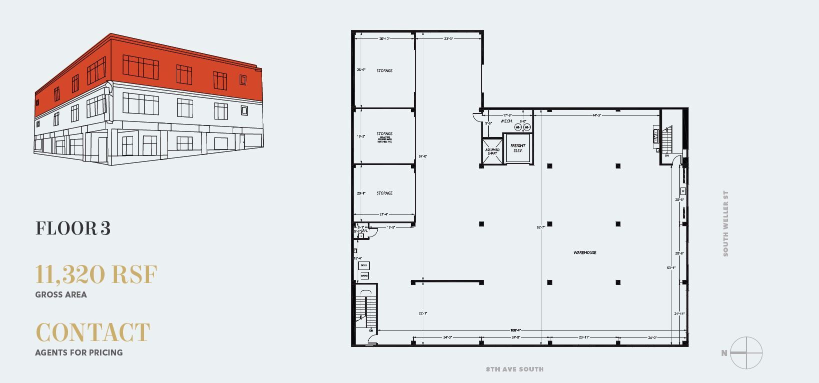 800 S Weller St, Seattle, WA for lease Floor Plan- Image 1 of 1