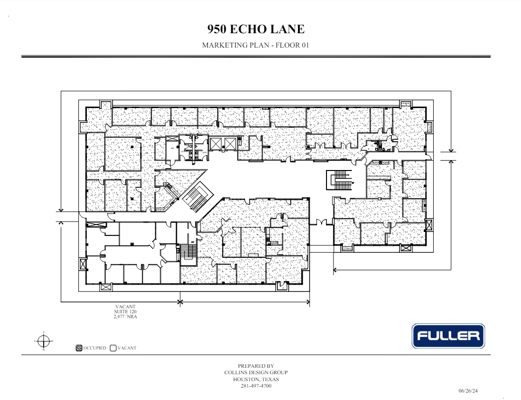 950 Echo Ln, Houston, TX for lease Floor Plan- Image 1 of 1