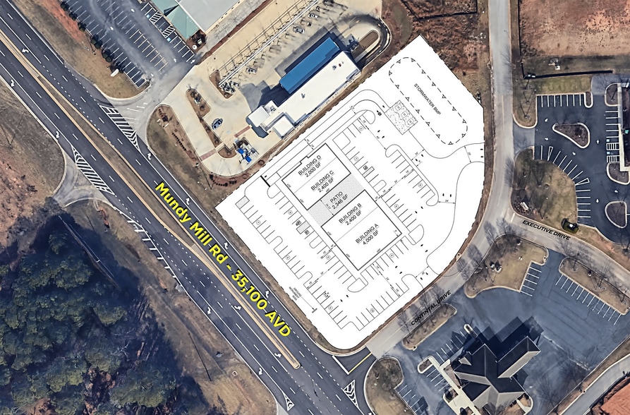 4060 Mundy Mill Rd, Oakwood, GA for lease - Aerial - Image 3 of 3