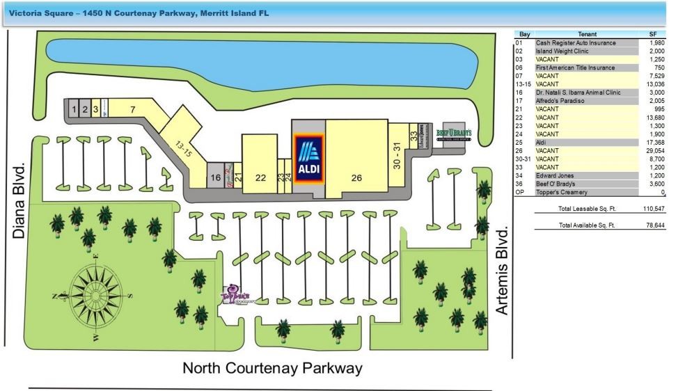 1450 N Courtenay Pky, Merritt Island, FL for lease Site Plan- Image 1 of 1