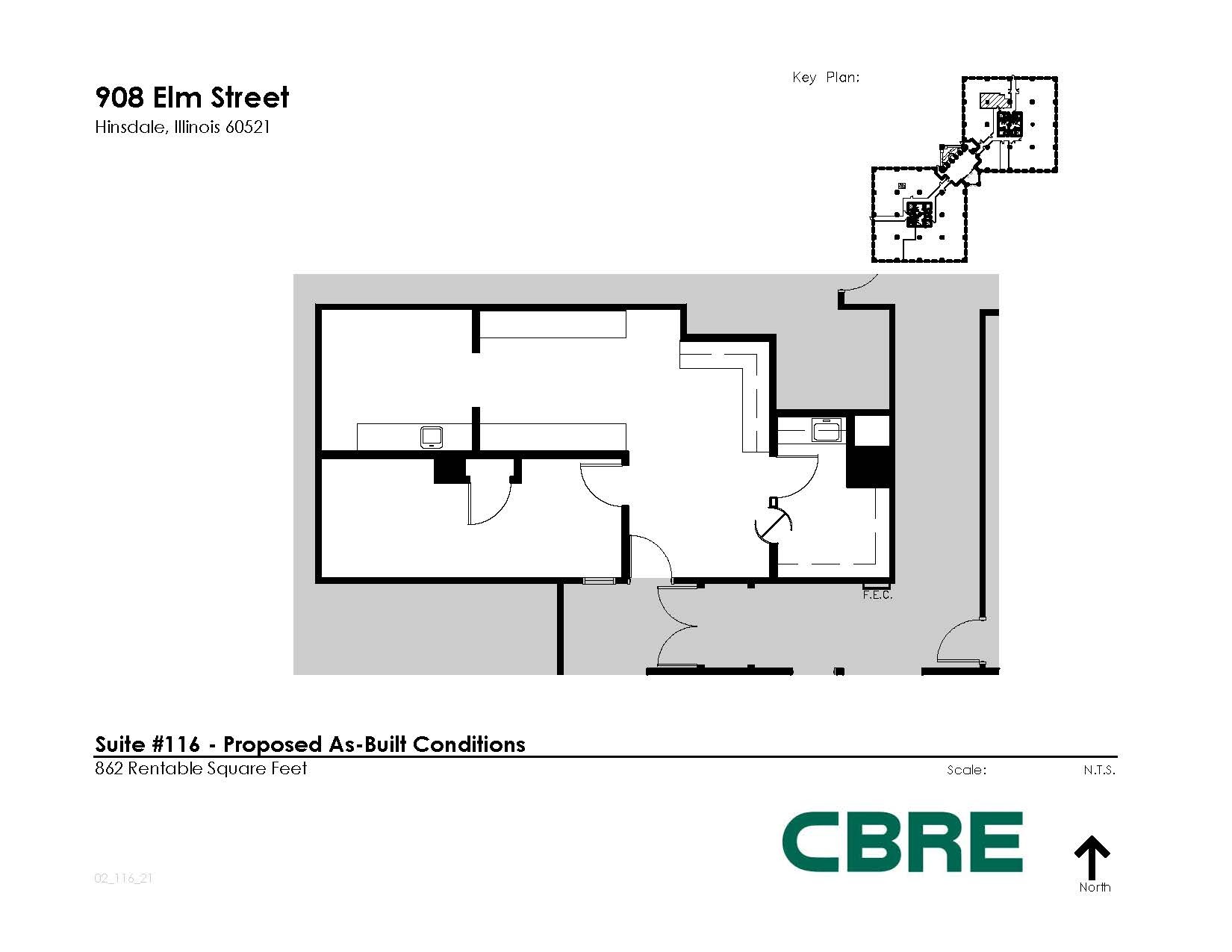 908 N Elm St, Hinsdale, IL for lease Floor Plan- Image 1 of 1