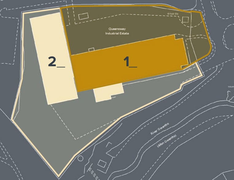 13 Queensway, Wrexham for lease - Site Plan - Image 3 of 3