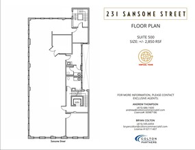 231 Sansome St, San Francisco, CA for lease Floor Plan- Image 1 of 1