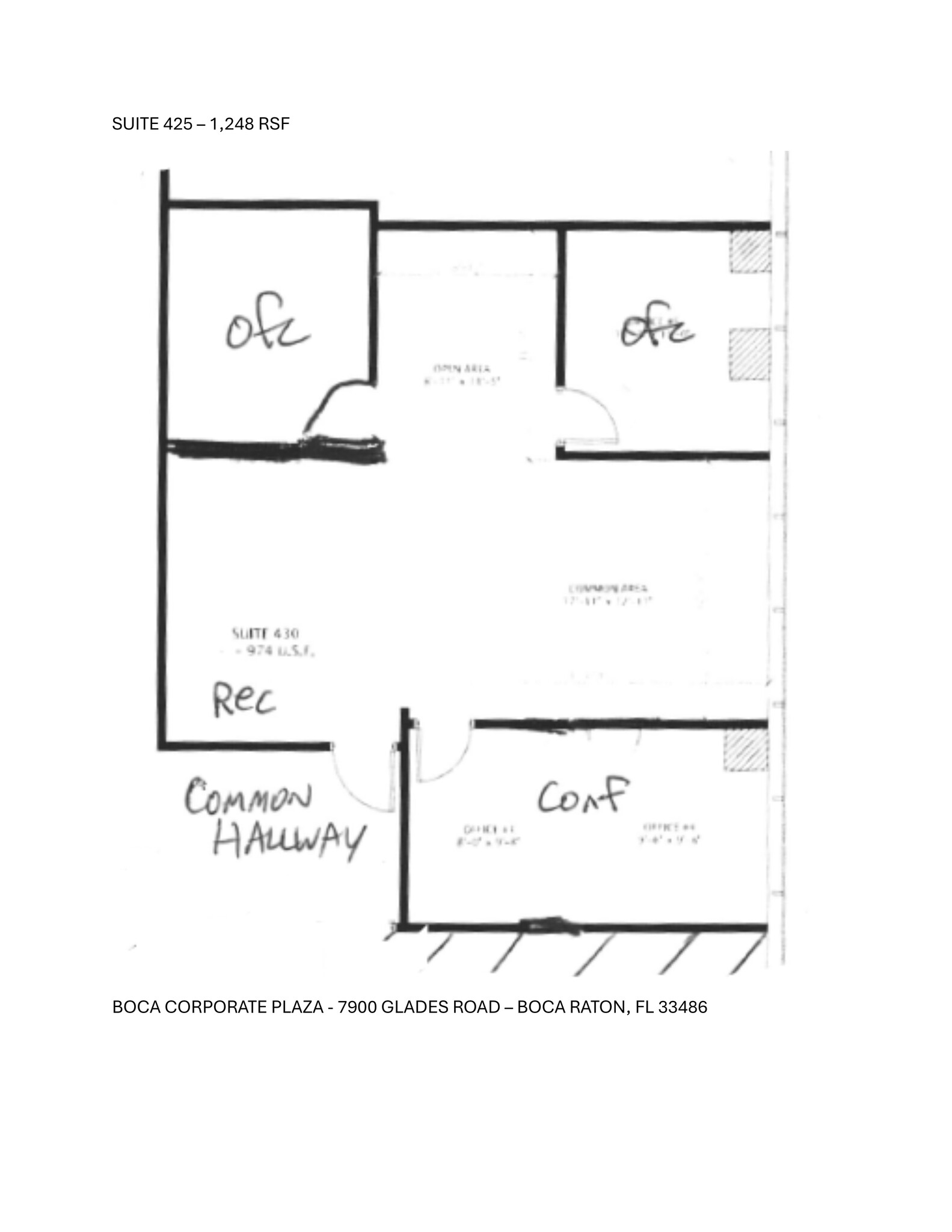 7900 Glades Rd, Boca Raton, FL for lease Site Plan- Image 1 of 1