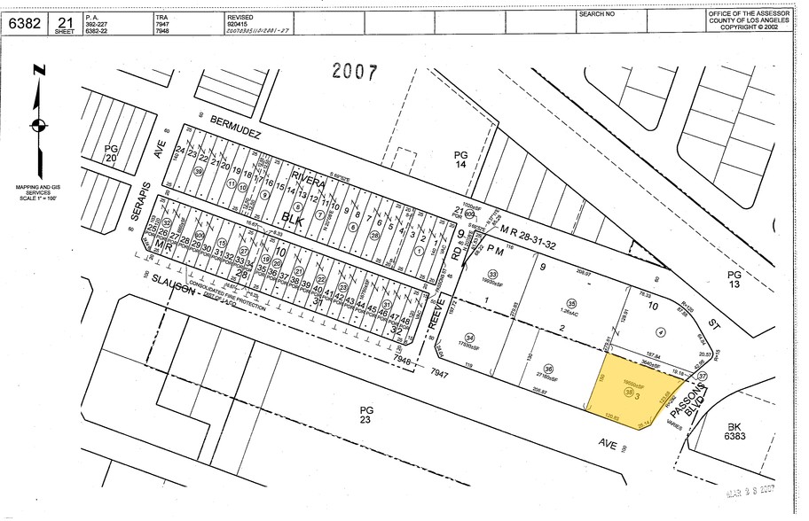 9311-9347 Slauson Ave, Pico Rivera, CA for lease - Plat Map - Image 2 of 5