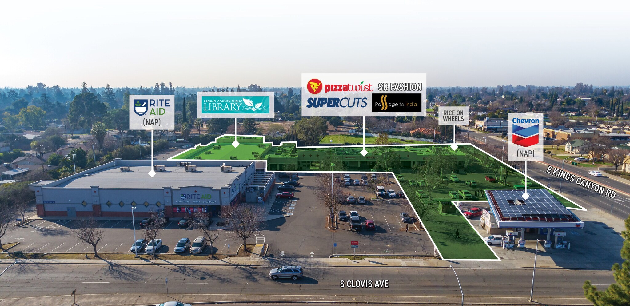 5540 E Kings Canyon Rd, Fresno, CA 93727 Sunnyside Square Shopping