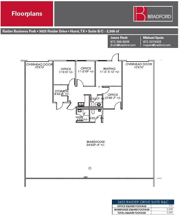 3425 Raider Dr, Hurst, TX for lease Floor Plan- Image 1 of 1