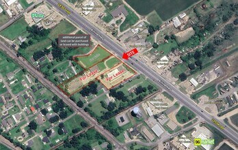 805 Robin St and 406 Airline Highway, Laplace, LA - AERIAL map view - Image1