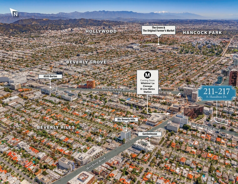 211 S Hamilton Dr, Beverly Hills, CA for sale - Aerial - Image 3 of 6