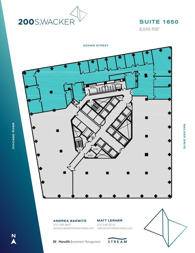 200 S Wacker Dr, Chicago, IL for lease Floor Plan- Image 1 of 2