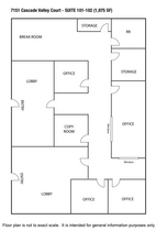 7151 Cascade Valley Ct, Las Vegas, NV for lease Floor Plan- Image 2 of 2