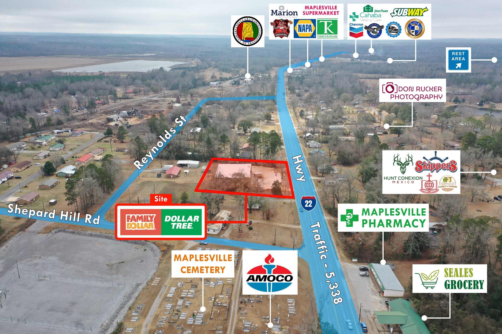 8996 AL Highway 22, Maplesville, AL 36750 Retail for Sale