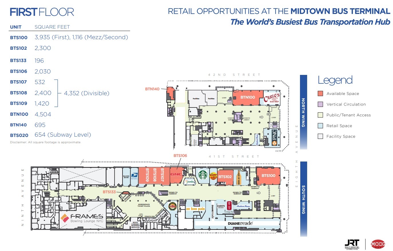 625-649 Eighth Ave, New York, NY for lease Floor Plan- Image 1 of 1