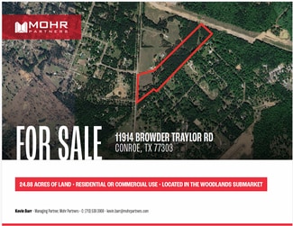 More details for 11914 Browder Traylor Road, Conroe, TX - Land for Sale